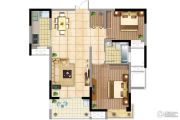 世佳紫缘公寓2室2厅1卫89平方米户型图