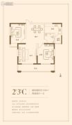 中迈・夏都城2室2厅1卫108平方米户型图