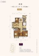 太化・紫景天城4室2厅2卫173平方米户型图