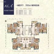 鹤山新华城3室2厅2卫112--128平方米户型图