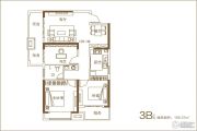 五建新街坊3室2厅1卫106平方米户型图