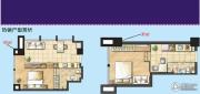 力宝国际公寓1室1厅1卫60平方米户型图
