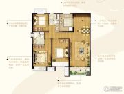 新江北孔雀城3室2厅2卫115平方米户型图
