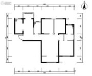 华安紫竹苑3室2厅2卫132平方米户型图