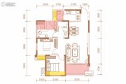香山半岛3室2厅1卫90平方米户型图