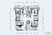 鲁能星城3室2厅2卫106平方米户型图