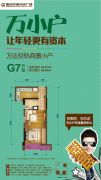 重庆巴南万达广场1室1厅1卫30平方米户型图