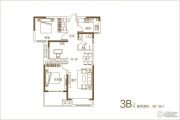 五建新街坊3室2厅1卫98平方米户型图