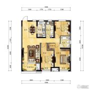 中海国际社区3室2厅2卫0平方米户型图