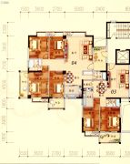 陶然家园4室2厅2卫156平方米户型图