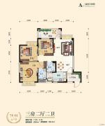 台湾街3室2厅2卫90--100平方米户型图