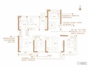 中南林樾4室2厅2卫145平方米户型图