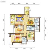 新鸿基悦城3室2厅2卫142平方米户型图