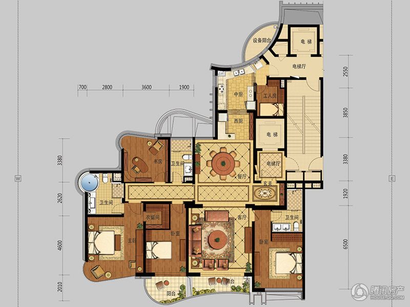 > 东方御府户型图