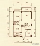 百福豪园3室2厅1卫84平方米户型图