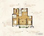 新江北孔雀城3室2厅2卫110平方米户型图