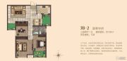 荣邦城3室2厅1卫105平方米户型图