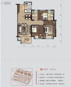 碧桂园翘楚棠・棠果公寓3室2厅2卫95平方米户型图