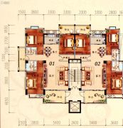 陶然家园3室2厅2卫146--161平方米户型图