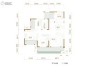凯德世纪名邸3室2厅1卫93平方米户型图