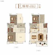 中锐滨湖尚城3室2厅2卫140平方米户型图