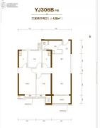 晋中碧桂园3室2厅2卫120平方米户型图